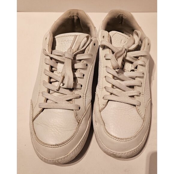 Women's Lacoste Graduate Cap Sneaker Full White US Size 6 - Picture 7 of 15